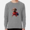 ssrcolightweight sweatshirtmensheather grey lightweight raglan sweatshirtfrontsquare productx1000 bgf8f8f8 8 - Dachshund Gifts