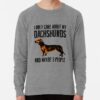 ssrcolightweight sweatshirtmensheather grey lightweight raglan sweatshirtfrontsquare productx1000 bgf8f8f8 9 - Dachshund Gifts