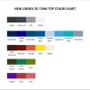 tank top color chart - Dachshund Gifts