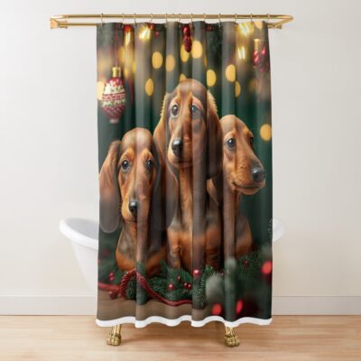 urshower curtain closedsquare1000x1000.1 33 - Dachshund Gifts