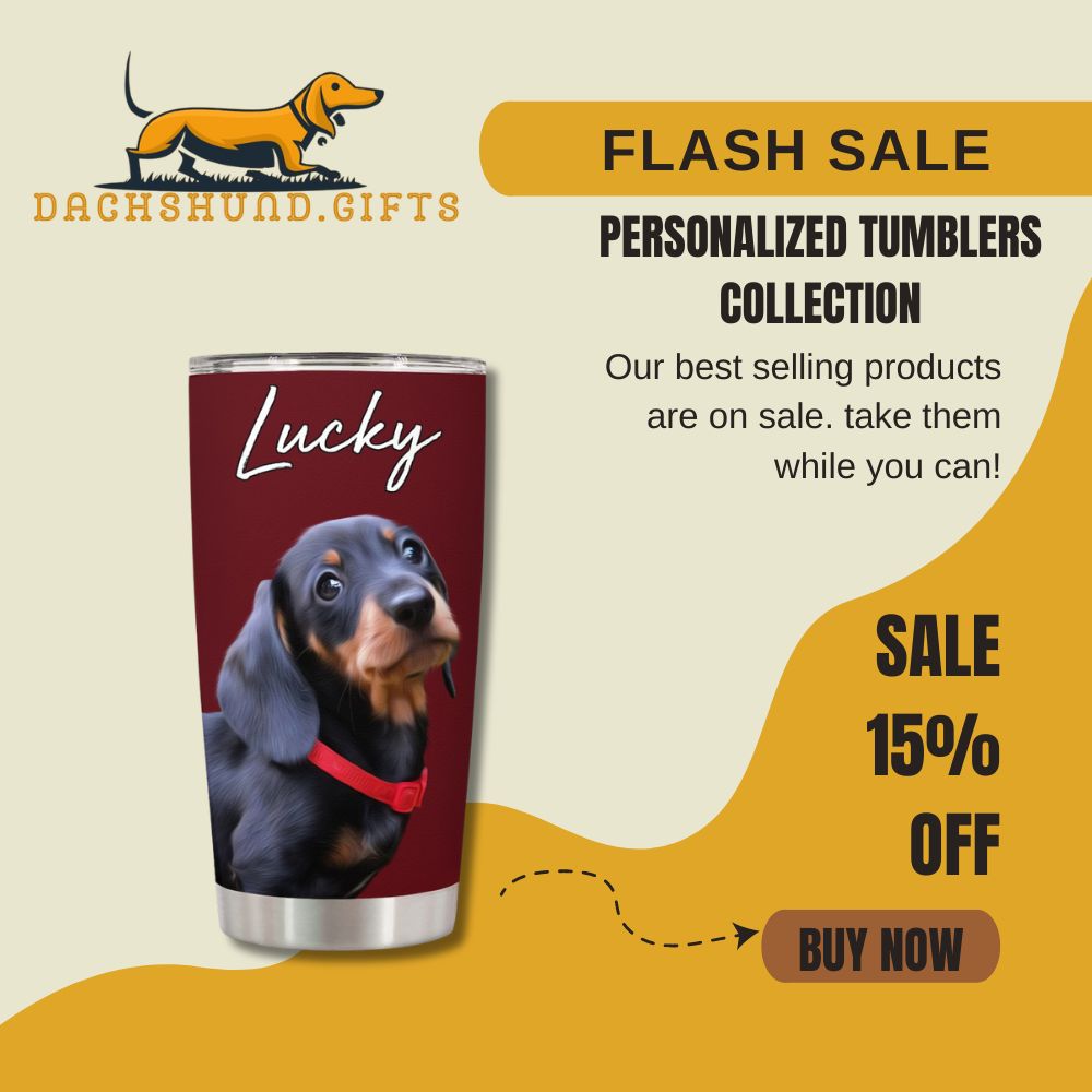 Personalized Dachshund Tumblers Collection